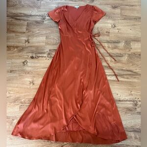 Baltic Born Copper Satin Bridesmaid Dress
